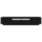 Preview: TV-Schrank mit LED-Licht in Schwarz und Eiche 200x35x40 cm aus Holzwerkstoff