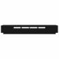 Preview: TV-Schrank mit LED-Leuchten, schwarz, Eiche, 260x35x40 cm, Holzwerkstoff