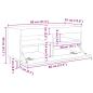 Preview: TV-Schrank mit LED-Leuchten, schwarz, Eiche, 260x35x40 cm, Holzwerkstoff