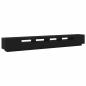 Preview: TV-Schrank mit LED-Lichtern in Schwarz und Eiche, 300x35x40 cm, Holzwerkstoff