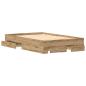Preview: Bettgestell mit Schubladen Artisan Eiche 120x200 cm Holzwerkstoff