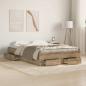 Preview: Bettgestell mit Schubladen Artisan Eiche 120x200 cm Holzwerkstoff