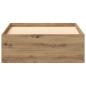 Preview: Bettgestell Artisan Eiche 90x190 cm aus Holzwerkstoff
