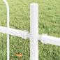 Preview: Gartenzaun mit Bogenoberteil Grau 3,4x0,6 m Stahl