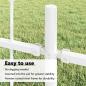 Preview: Gartenzaun mit Speartop Weiß 6,8x1 m aus Stahl