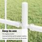 Preview: Gartenzaun mit Speer-Top Weiß 8,5x1,2 m Stahl
