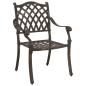 Preview: 5-teiliges Gartentischset aus Bronze-Gussaluminium