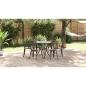 Preview: 7-teiliges Garten-Esszimmer-Set aus Bronze-Guss-Aluminium