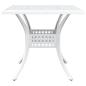 Preview: 5-teiliges Garten-Esszimmer-Set aus weißem Gusseisen