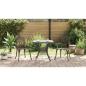 Preview: 3-teiliges Garten-Bistro-Set aus bronzefarbenem Gussaluminium
