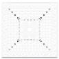 Preview: 3-teiliges Gartenbistro-Set aus weißem Gussaluminium