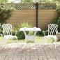 Preview: 3-teiliges Gartenbistro-Set aus weißem Gussaluminium