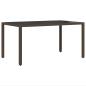 Preview: 7-teiliges Garten-Dining-Set mit Kissen in Braunem Poly-Rattan