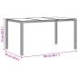 Preview: 5-teiliges Gartenset mit Kissen Grau Poly Rattan