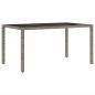 Preview: 5-teiliges Gartenset mit Kissen Grau Poly Rattan
