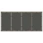 Preview: 9-teiliges Gartentischset mit Kissen Grau Poly Rattan