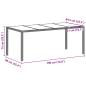Preview: 9-teiliges Gartentischset Hellgrau Poly Rattan