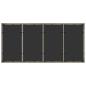 Preview: 9-teiliges Gartentischset Hellgrau Poly Rattan