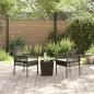 Preview: 3-teiliges Garten Bistro Set mit Kissen Braun Poly Rattan