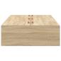 Preview: Stauraumbett Sonoma Eiche 80x200 cm