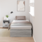 Preview: Aufbewahrungsbettgestell Grau Sonoma 80x200 cm