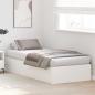 Preview: Stauraum Bettgestell Weiß 90x200 cm