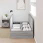 Preview: Stauraum Bettgestell Grau Sonoma 90x200 cm