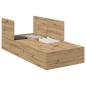 Preview: Stauraumbett Rahmen Artisan Eiche 90x200 cm