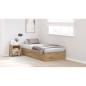 Preview: Stauraumbett Rahmen Artisan Eiche 90x200 cm