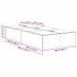 Preview: Stauraum Bettgestell Alte Eiche 100x200 cm
