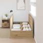 Preview: Lagerbett Rahmen Artisan Eiche 100x200 cm