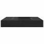 Preview: Stauraum Bettgestell Schwarz Eiche 200x200 cm