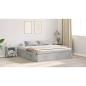 Preview: Stauraum-Bettenrahmen Beton Grau 200x200 cm