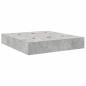 Preview: Stauraum-Bettenrahmen Beton Grau 200x200 cm