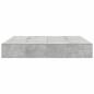 Preview: Stauraum-Bettenrahmen Beton Grau 200x200 cm