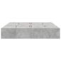 Preview: Stauraum-Bettenrahmen Beton Grau 200x200 cm