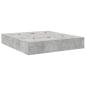 Preview: Stauraum-Bettenrahmen Beton Grau 200x200 cm