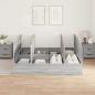 Preview: Stauraumbett Grau Sonoma 200x200 cm