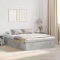 Preview: ARDEBO.de - Stauraumbettgestell Beton Grau 150x200 cm