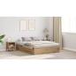 Preview: Stauraumbett aus Artisan-Eiche 150x200 cm