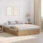 Preview: Stauraumbett aus Artisan-Eiche 150x200 cm