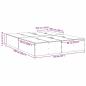 Preview: Speicherbettgestell Beton Grau 160x200 cm