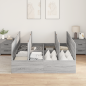 Preview: Stauraumbettgestell Grau Sonoma 160x200 cm