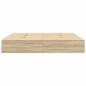 Preview: Stauraum Bettgestell Sonoma Eiche 180x200 cm