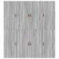 Preview: Stauraum-Bettgestell Grau Sonoma 180x200 cm