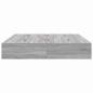 Preview: Stauraum-Bettgestell Grau Sonoma 180x200 cm