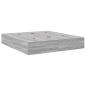 Preview: Stauraum-Bettgestell Grau Sonoma 180x200 cm