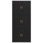Preview: Stauraum Bettgestell Schwarz Eiche 90x190 cm