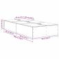 Preview: Stauraum Bettgestell Rauch Eiche 90x190 cm