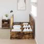 Preview: Stauraum Bettgestell Rauch Eiche 90x190 cm